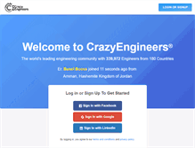 Tablet Screenshot of crazyengineers.com